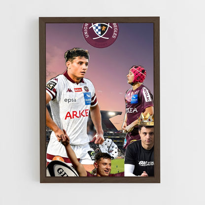 ap-union bordeaux-begles-1 cadre Bois foncé