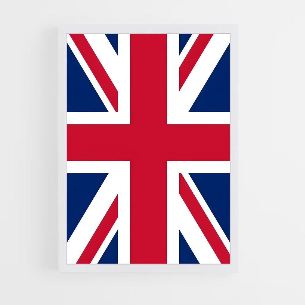 ap-united kingdom flag-2 cadre Blanc