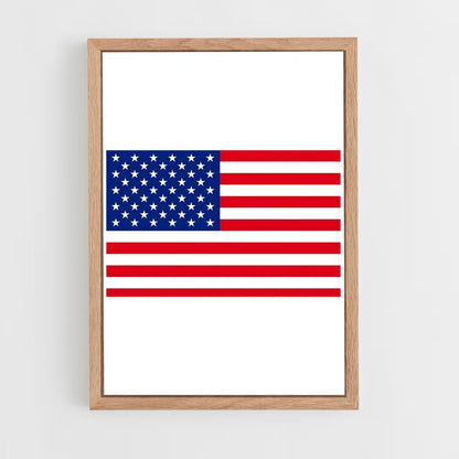 ap-united states flag-1 cadre Bois clair