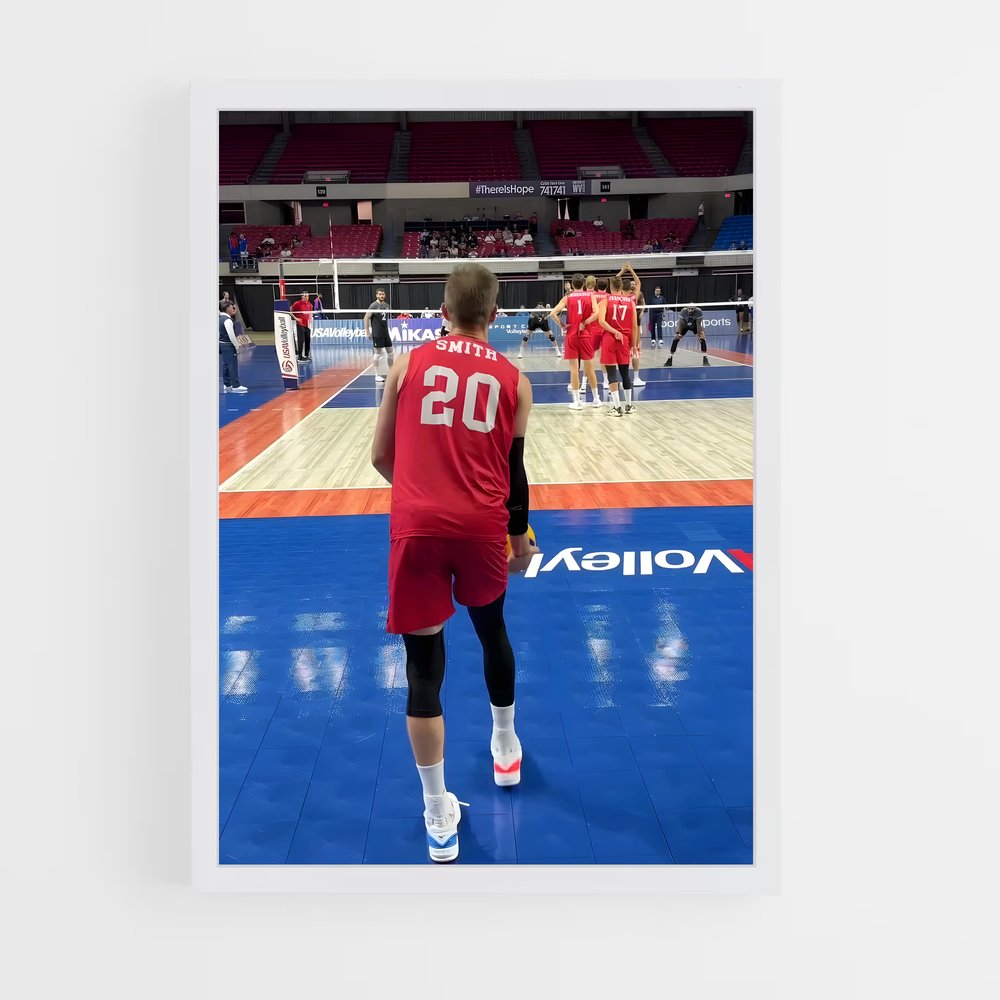 ap-usa national volleyball team-2 cadre Blanc