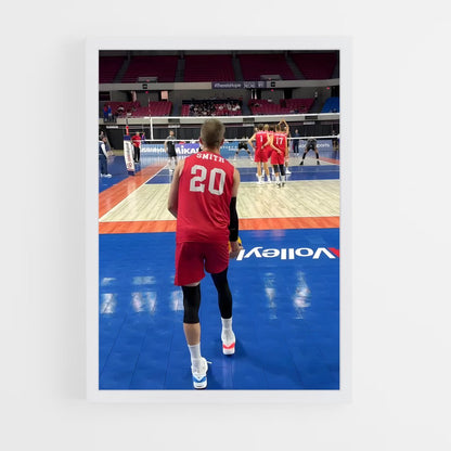 ap-usa national volleyball team-2 cadre Blanc