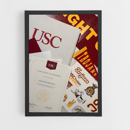 ap-usc trojans-8 cadre Noir