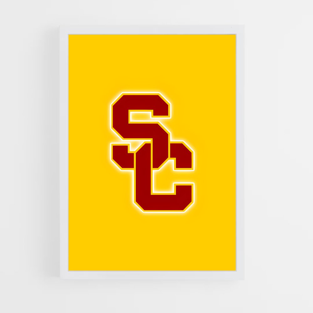 ap-usc trojans-9 cadre Blanc
