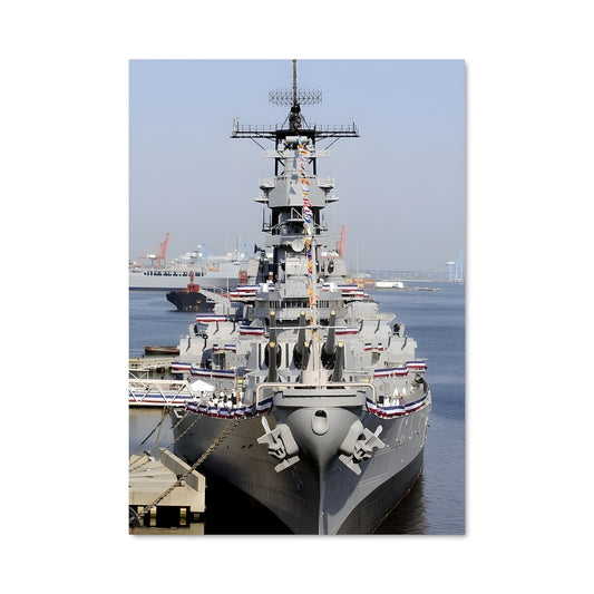 Poster L'USS Iowa en Port