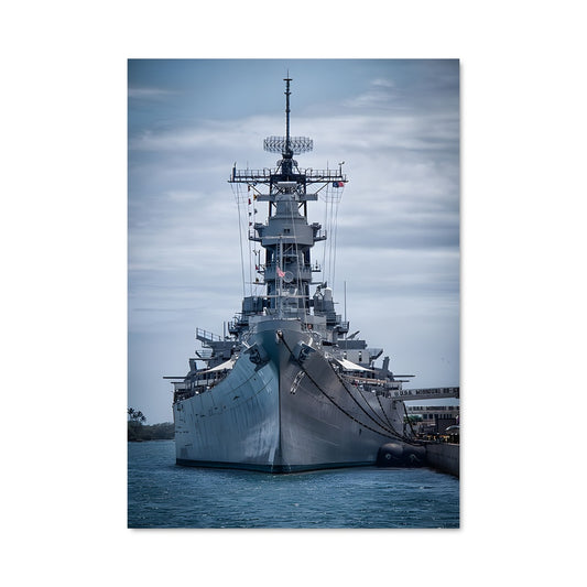 Poster L'USS Missouri en Mer