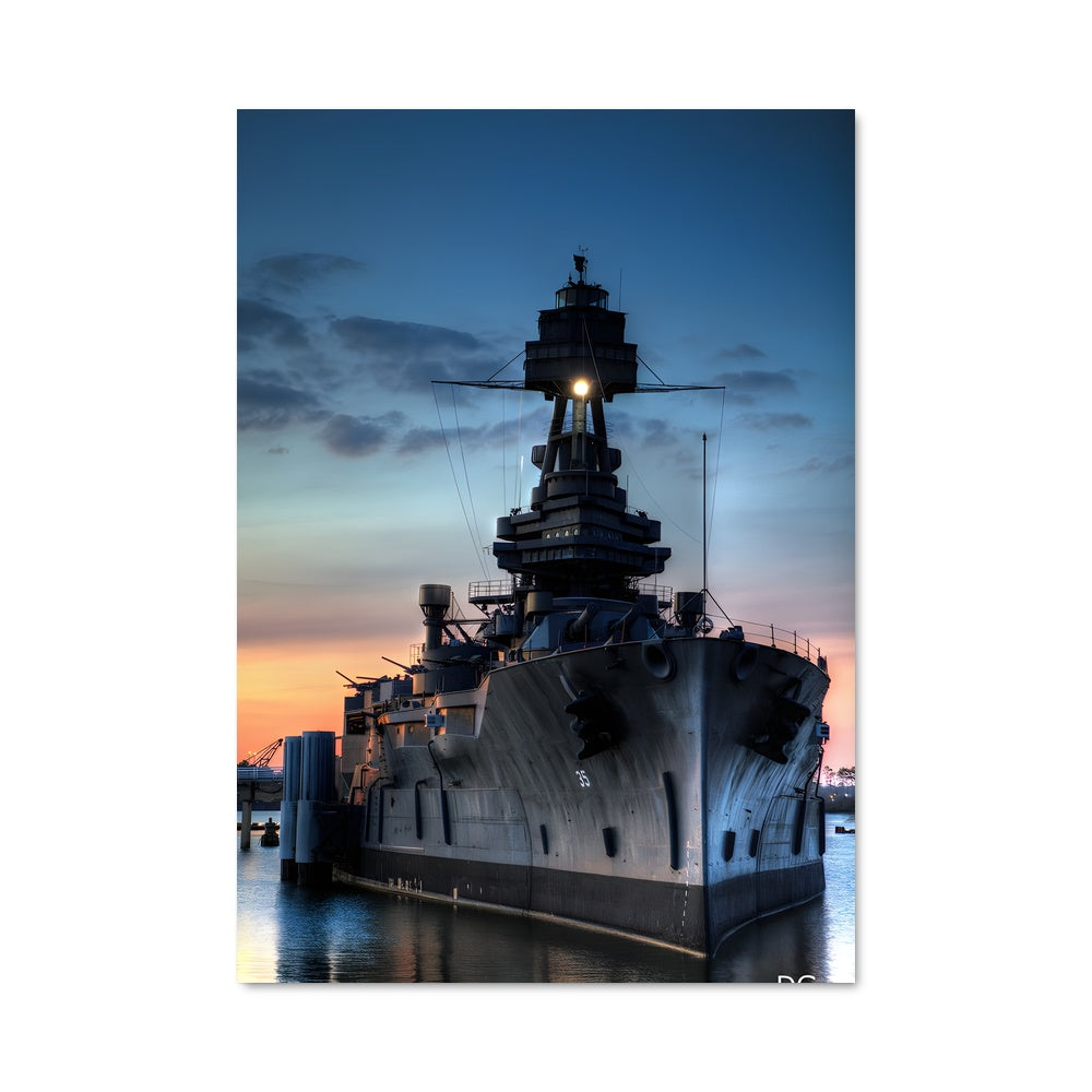 Poster USS George FWB au Crépuscule