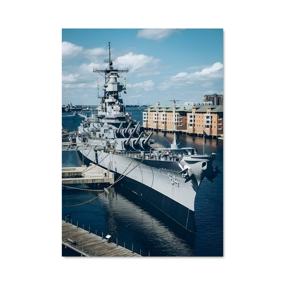 Poster USS Wisconsin en Garde