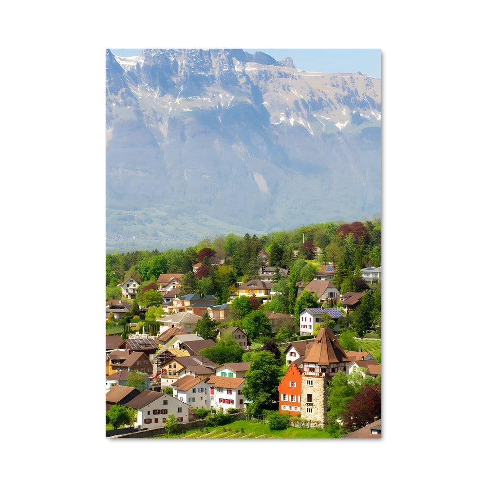Poster Montagnes de Vaduz