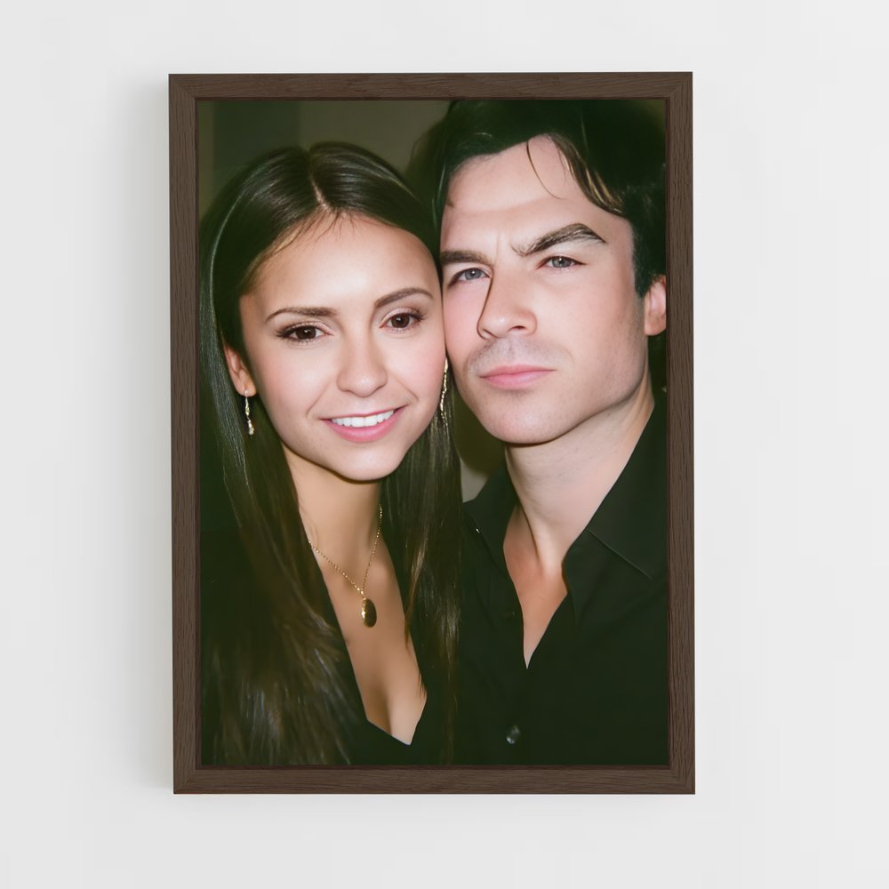ap-vampire diaries-1 cadre Bois foncé