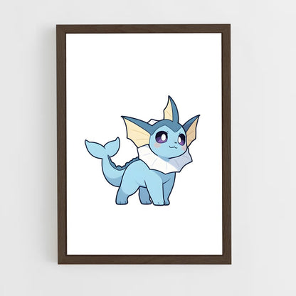 ap-vaporeon-1 cadre Bois foncé