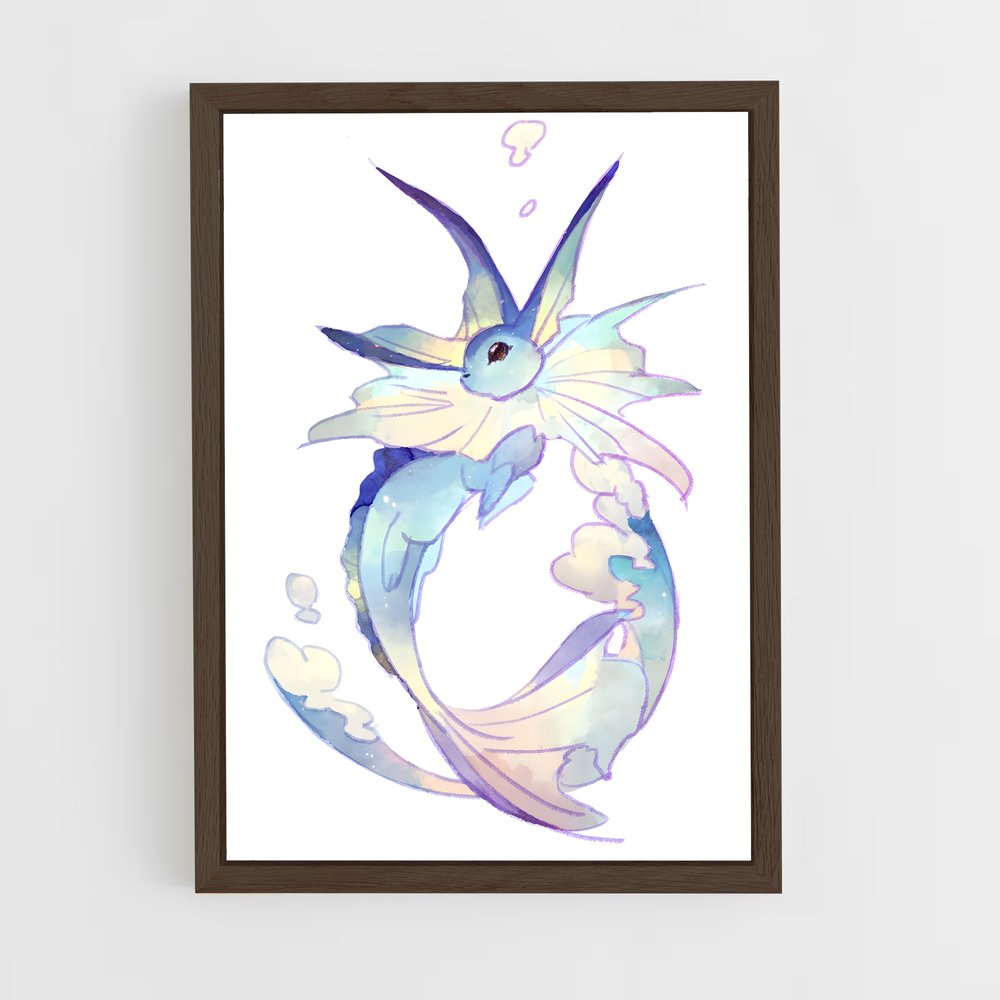 ap-vaporeon-2 cadre Bois foncé