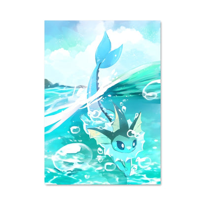 Poster Vaporeon et l'Océan Magique