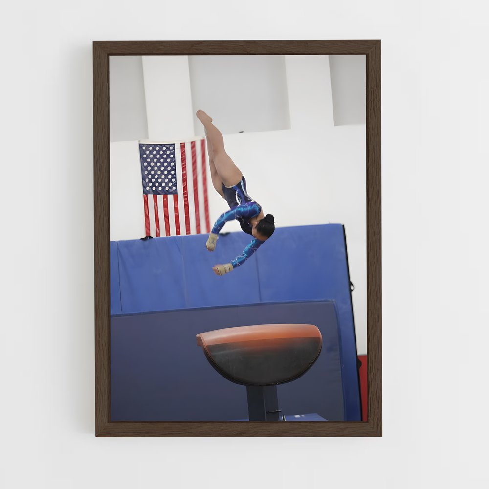 ap-vault gymnastics-3 cadre Bois foncé