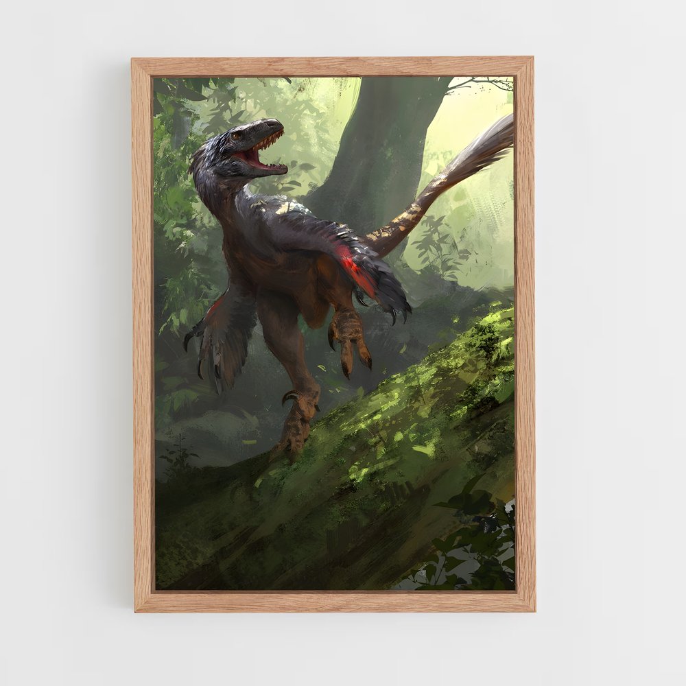 ap-velociraptors-2 cadre Bois clair