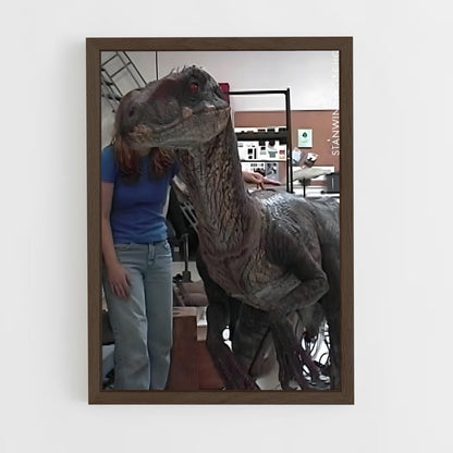 ap-velociraptors-7 cadre Bois foncé
