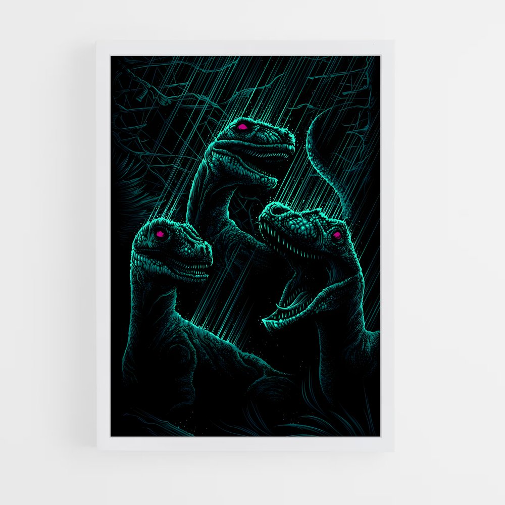 ap-velociraptors-8 cadre Blanc