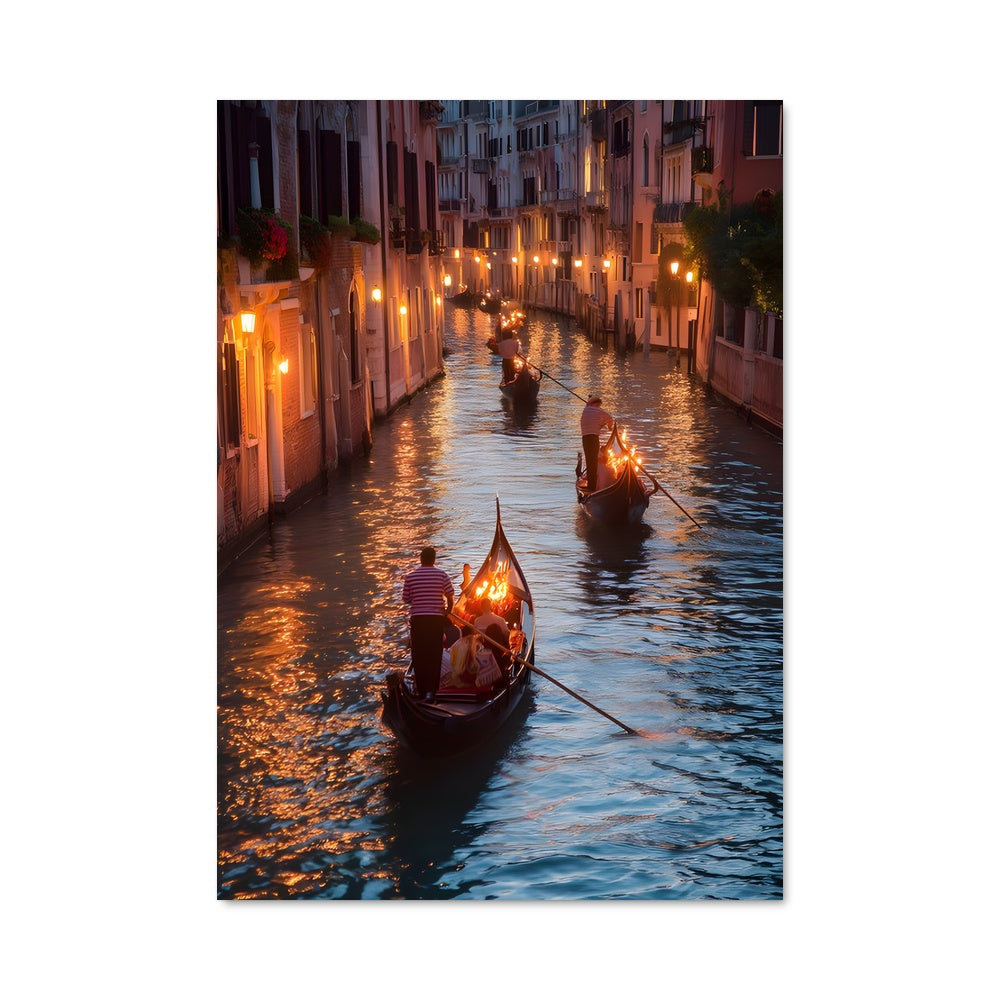 Poster Gondoles à Venise