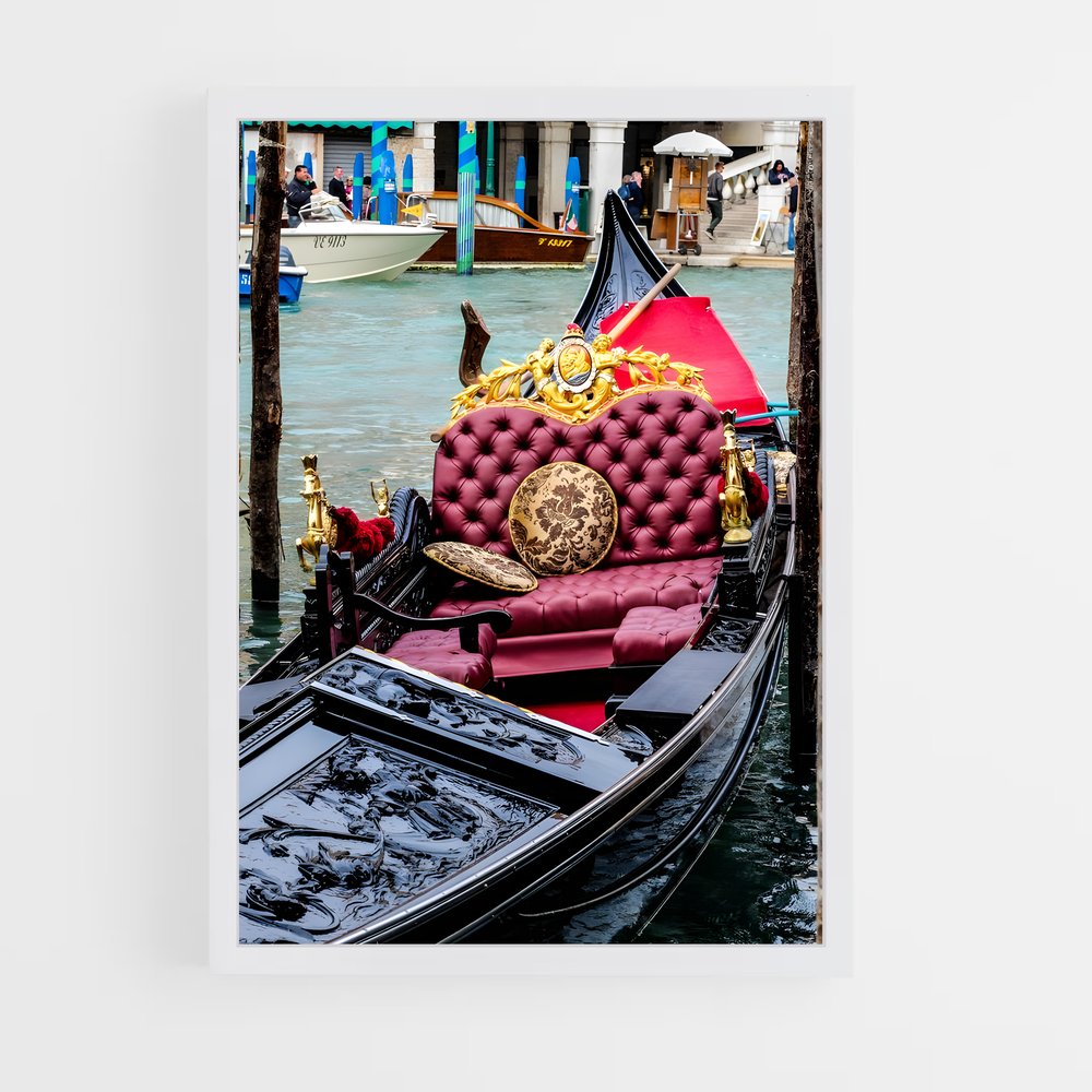 ap-venetian gondola-15 cadre Blanc