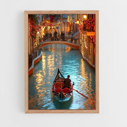 ap-venetian gondola-4 cadre Bois clair