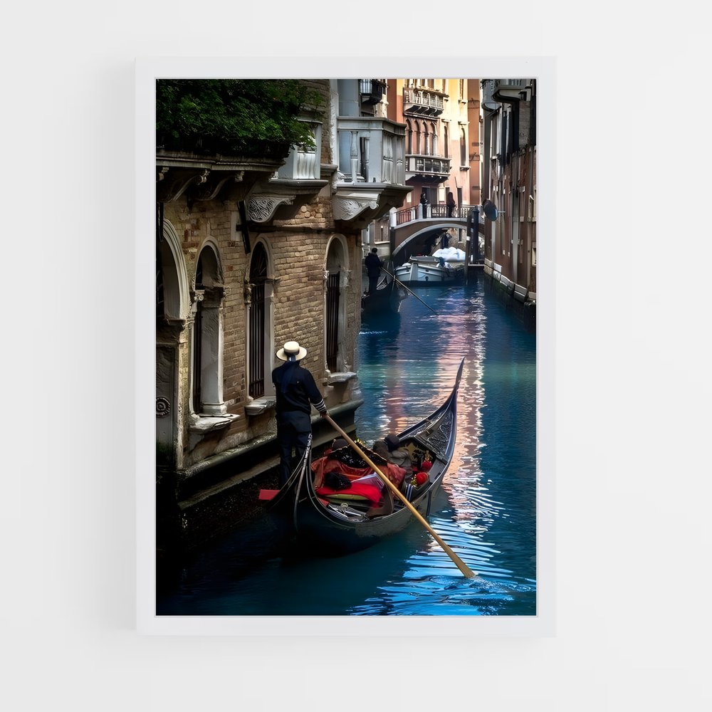 ap-venetian gondola-8 cadre Blanc