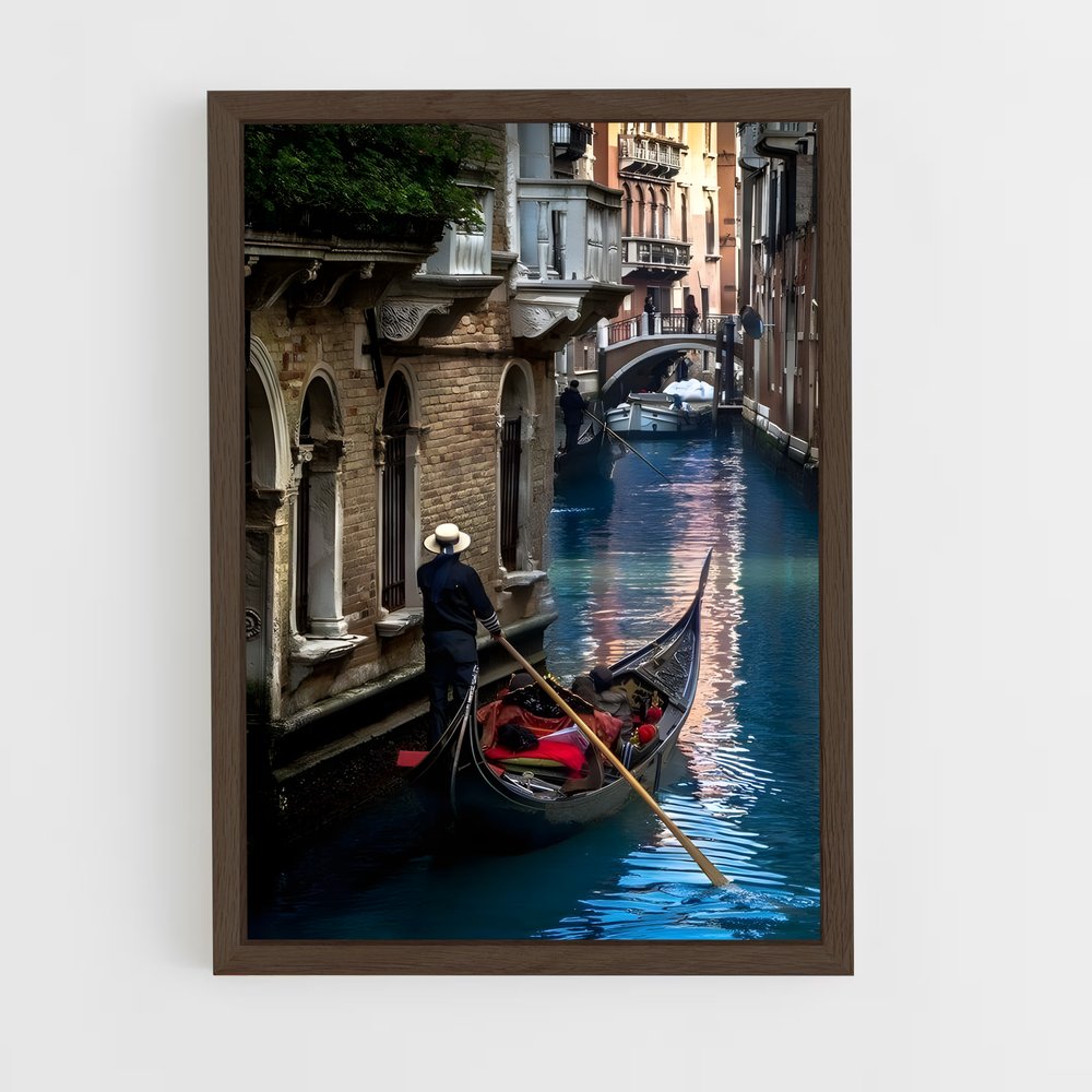 ap-venetian gondola-8 cadre Bois foncé