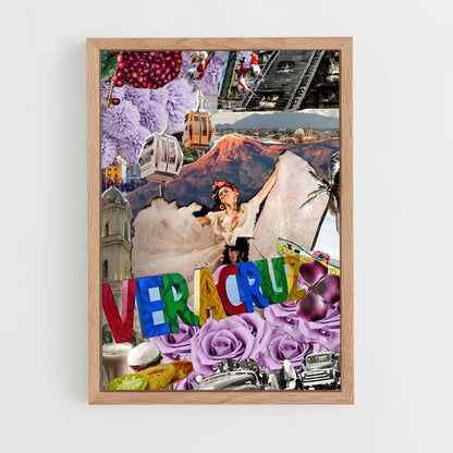 ap-veracruz flag-1 cadre Bois clair