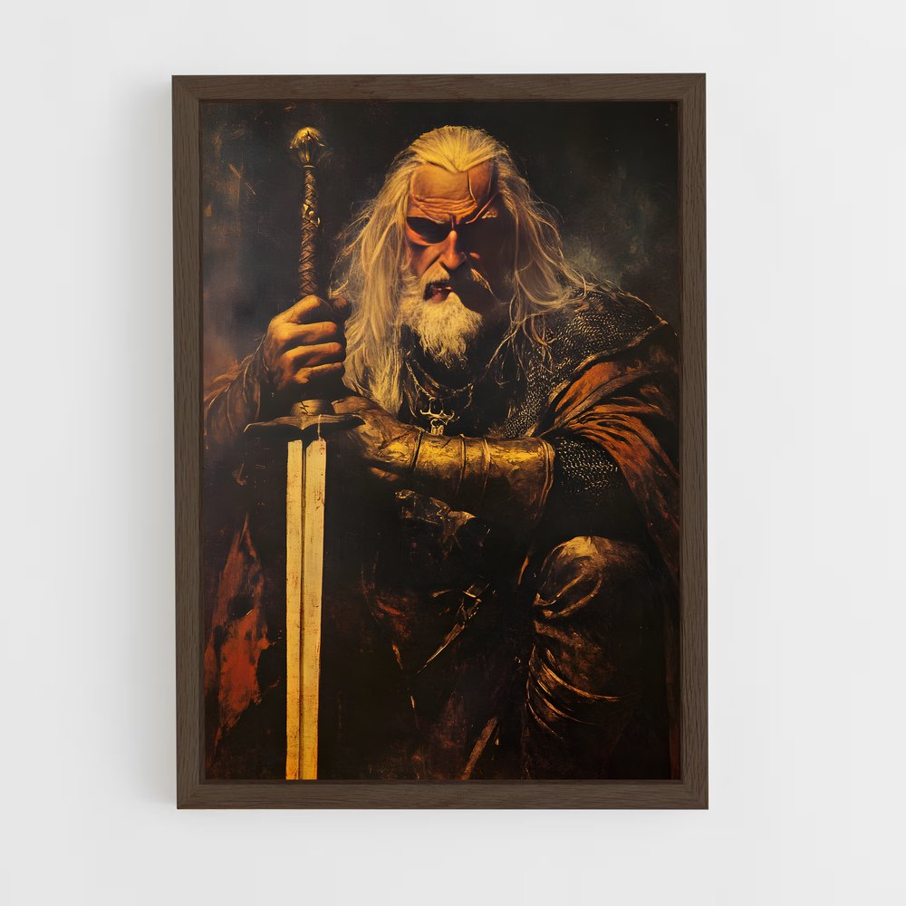 ap-vesemir kaer morhen-1 cadre Bois foncé