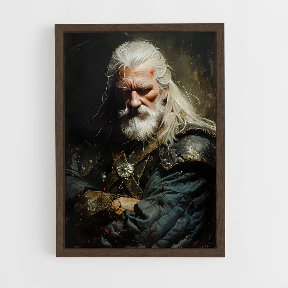 ap-vesemir kaer morhen-4 cadre Bois foncé