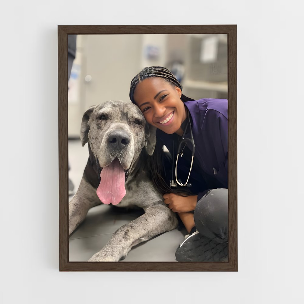 ap-veterinarian-3 cadre Bois foncé