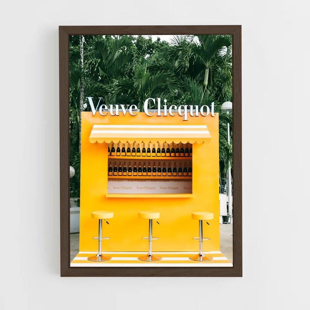 ap-veuve clicquot-2 cadre Bois foncé