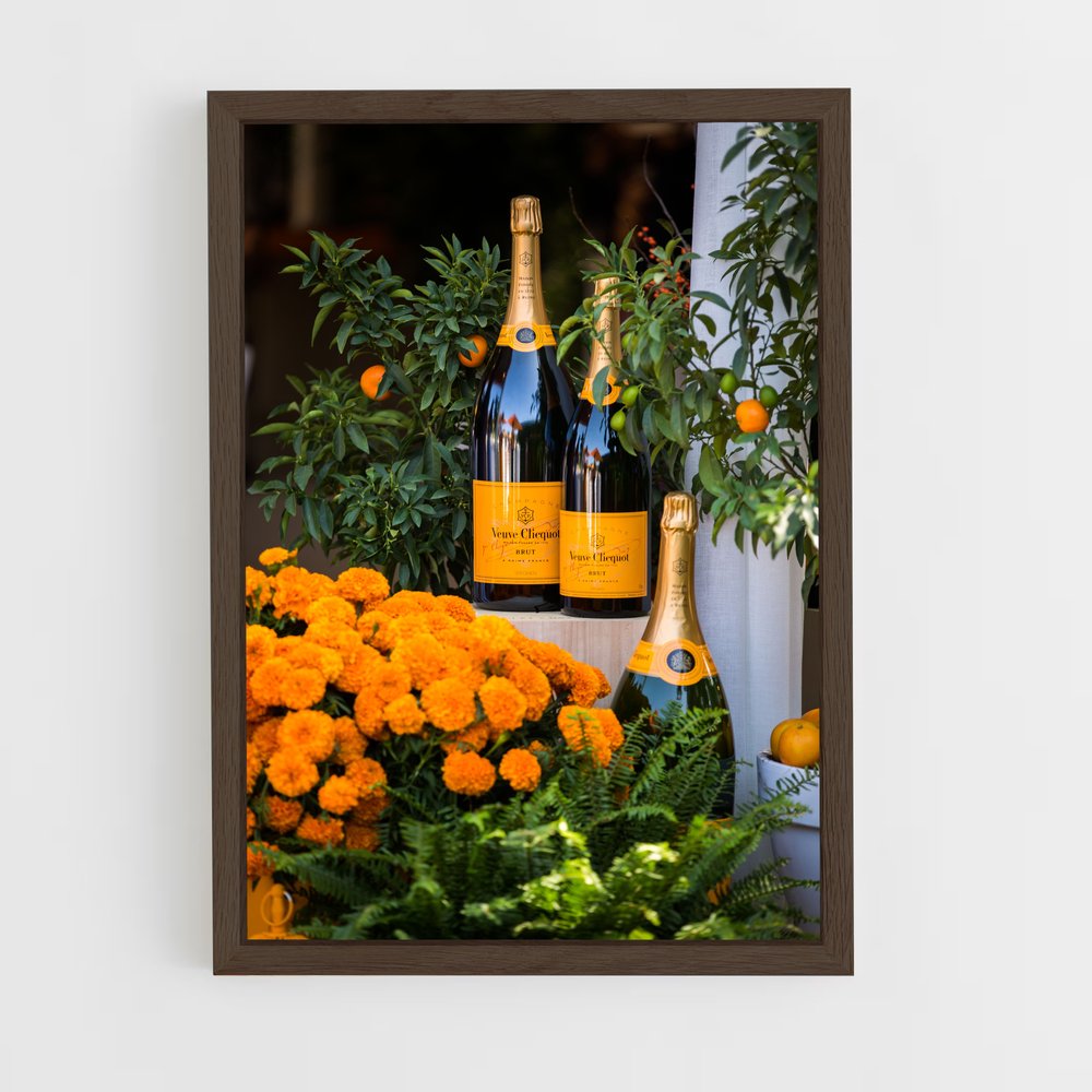 ap-veuve clicquot-5 cadre Bois foncé
