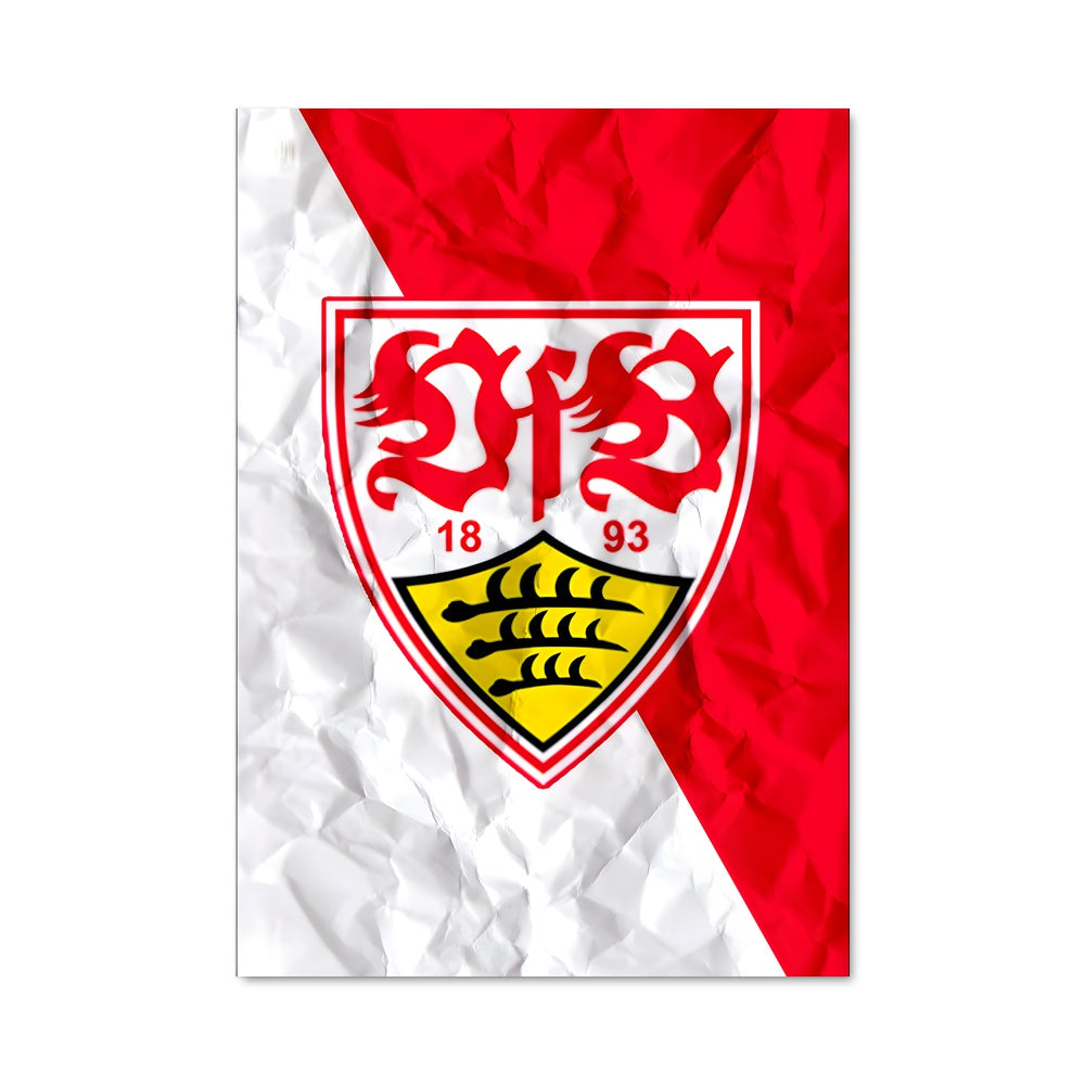 Poster Rouge et Blanc Stuttgart