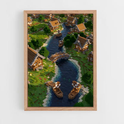 ap-villager minecraft-2 cadre Bois clair