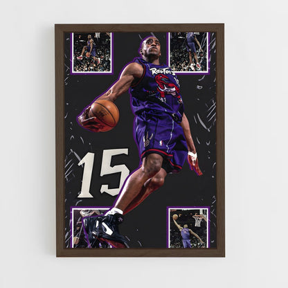 ap-vince carter-8 cadre Bois foncé