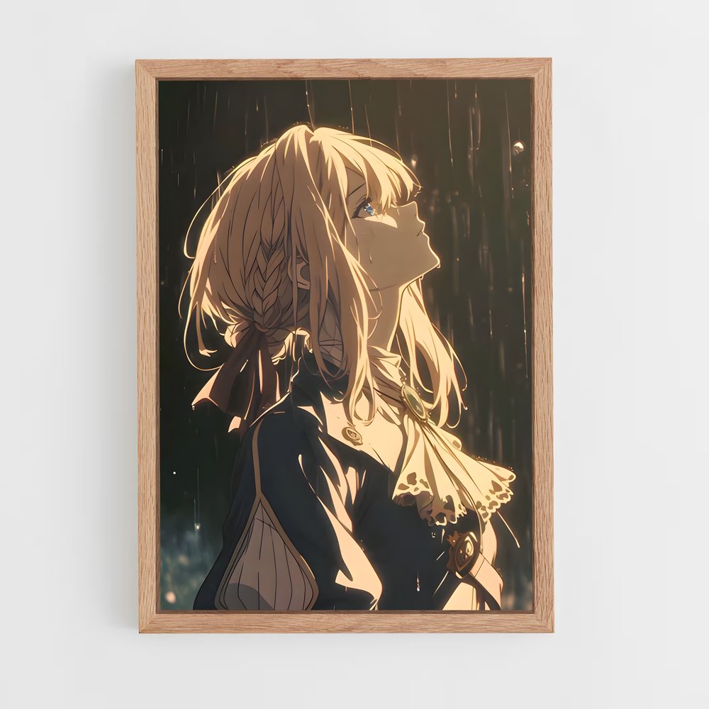 ap-violet evergarden*-1 cadre Bois clair