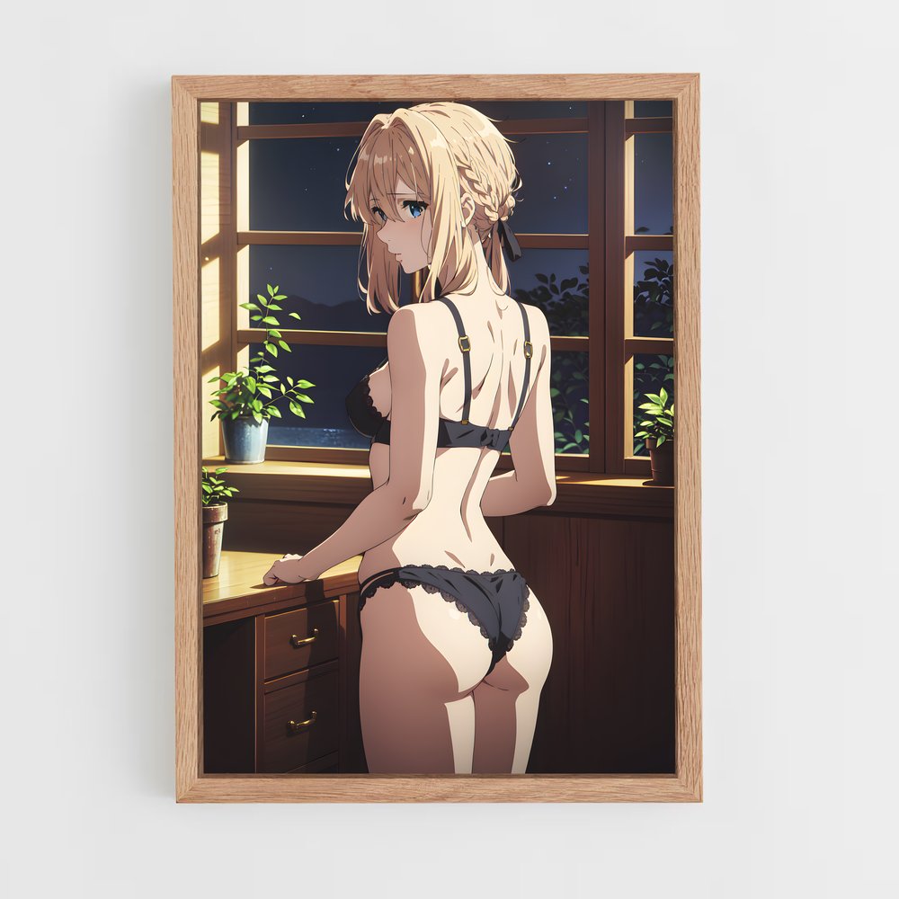 ap-violet evergarden*-11 cadre Bois clair