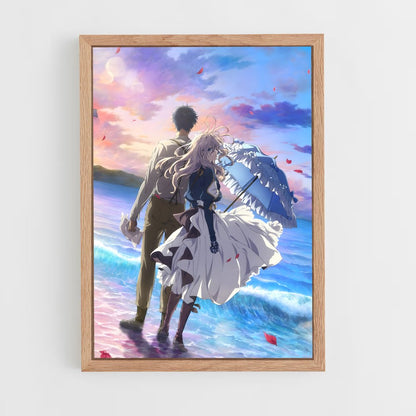 ap-violet evergarden*-3 cadre Bois clair