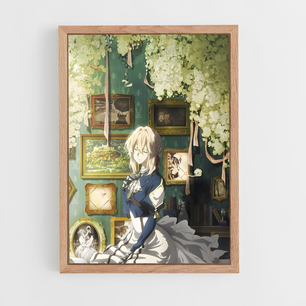 ap-violet evergarden*-5 cadre Bois clair