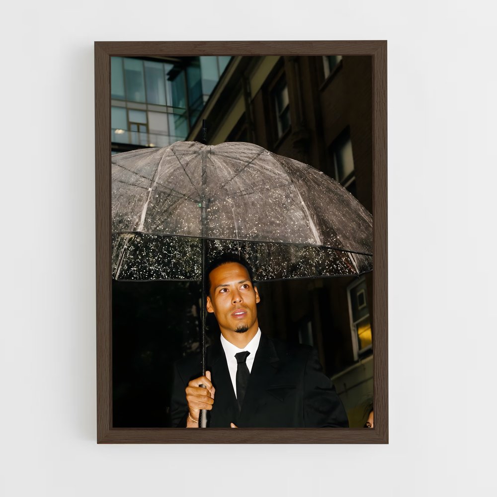 ap-virgil van dijk-3 cadre Bois foncé
