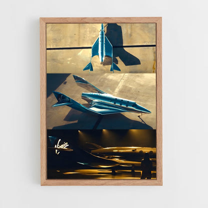 ap-virgin galactic-1 cadre Bois clair