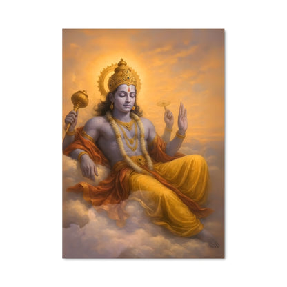 Poster Hanuman dans les Nuages