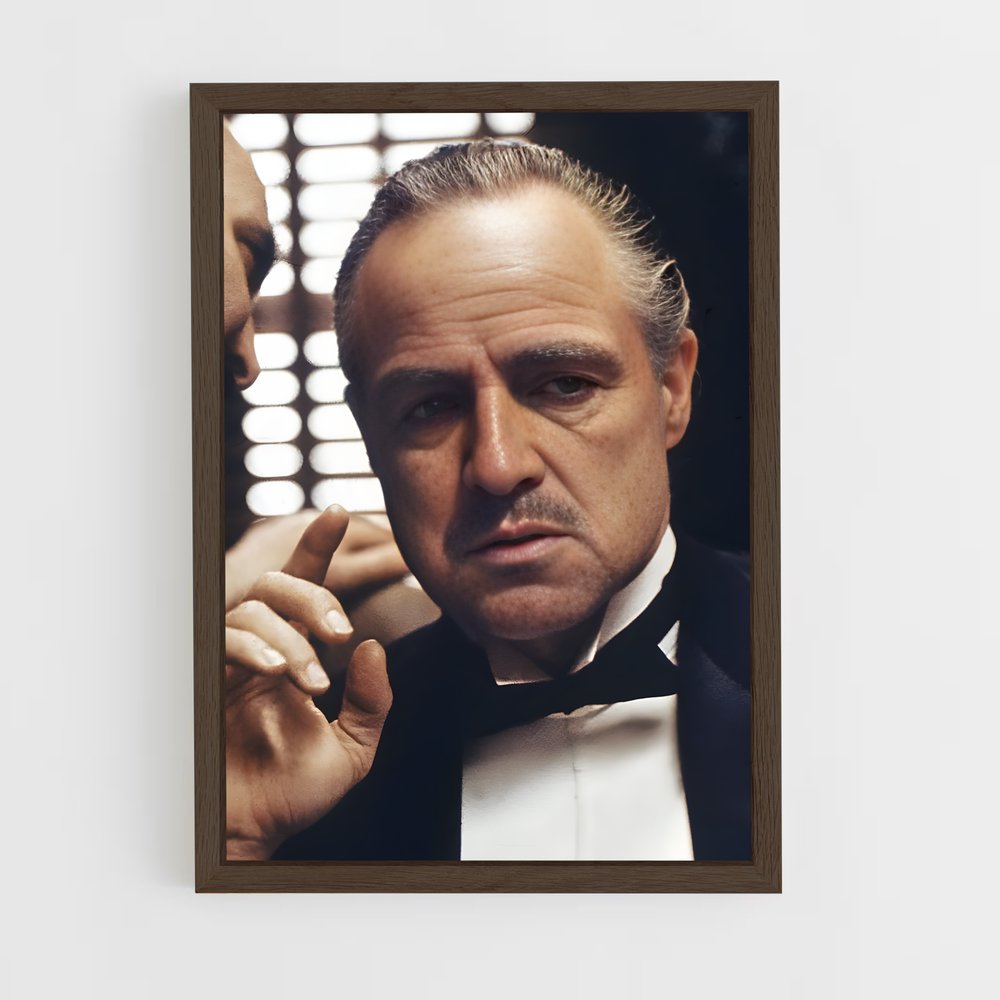 ap-vito corleone-1 cadre Bois foncé