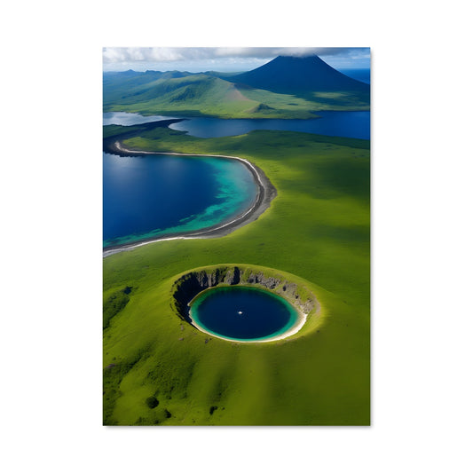 Poster Île Volcanique