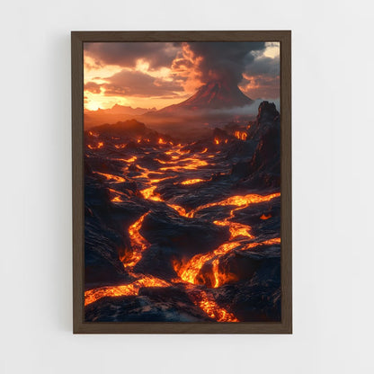 ap-volcano-1 cadre Bois foncé