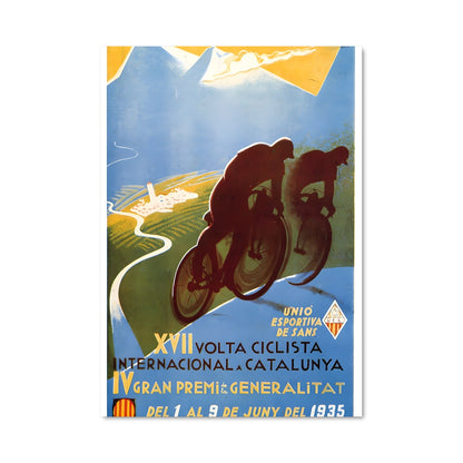 Poster Ascension Cycliste