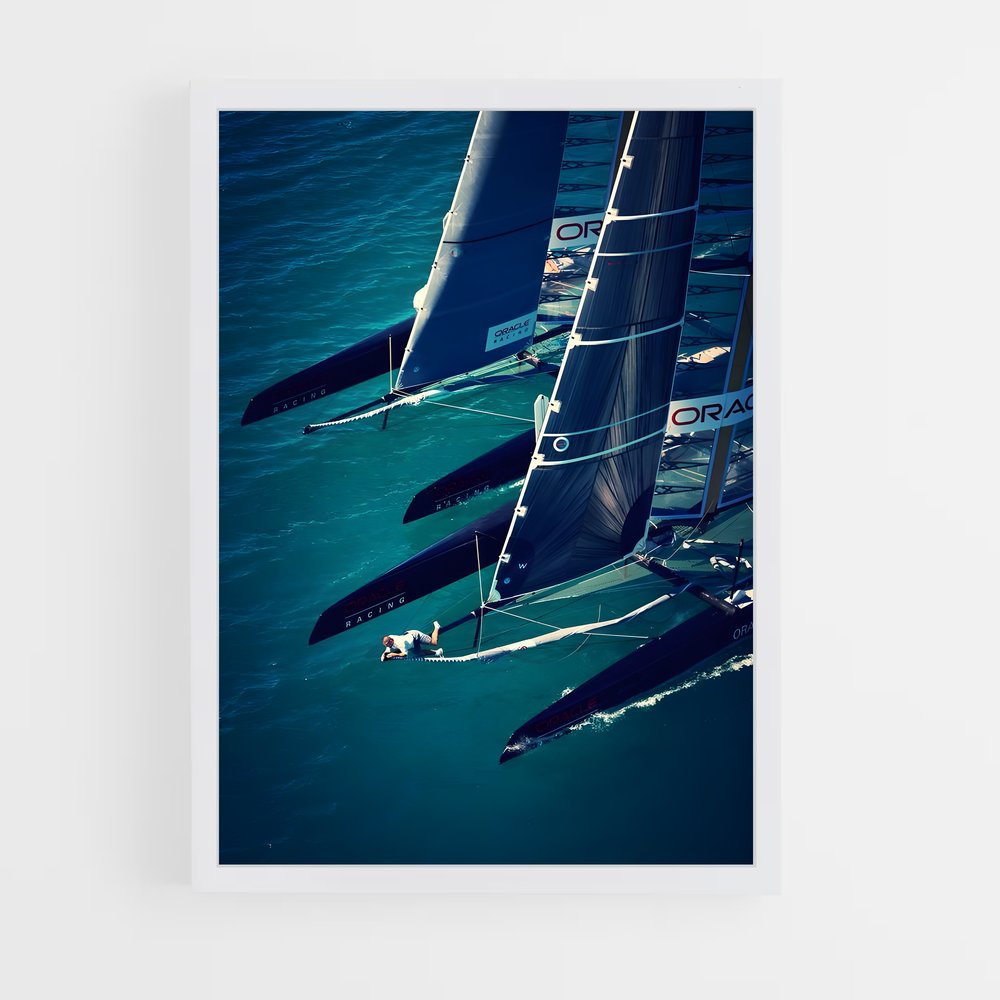 ap-volvo ocean race sailing-5 cadre Blanc