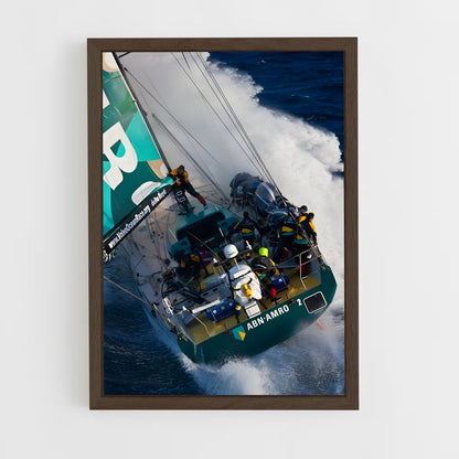 ap-volvo ocean race sailing-8 cadre Bois foncé
