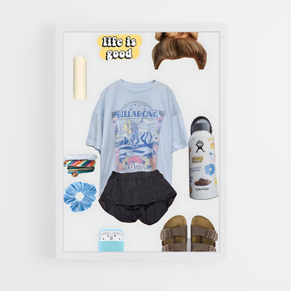 ap-vsco girl-12 cadre Blanc