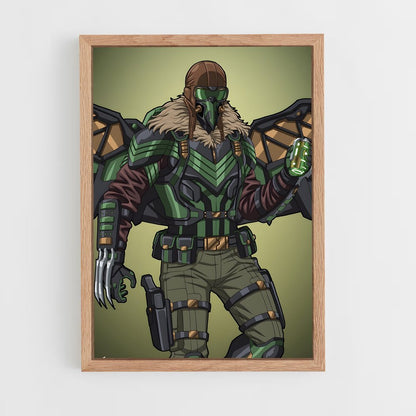 ap-vulture spider-man-4 cadre Bois clair