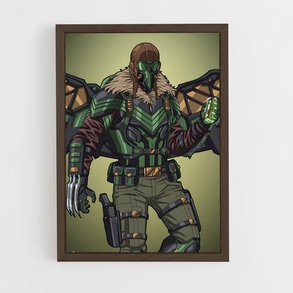 ap-vulture spider-man-4 cadre Bois foncé